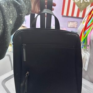The Sak  Olivera Metro Black Textured  Backpack